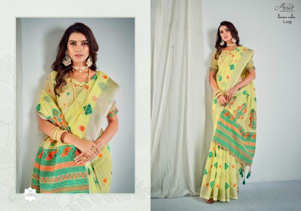 Aura Luxe Vol 1 Fancy Soft Linen Designer Saree Collection